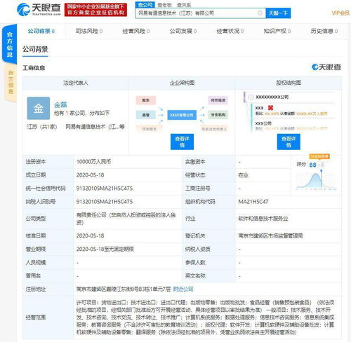 網易有道江蘇新公司成立，注冊資本1億發力軟件開發